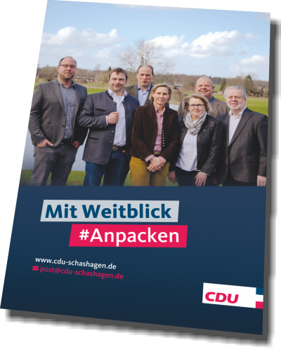 Flyer Wahlprogramm CDU Schashagen